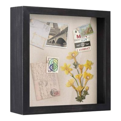 China Minimalist Shadow Box Display Case With Frame Wood Shade Solid Wood Display Case for sale