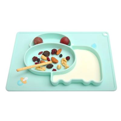 China Sustainable Silicone Suction Kids Roll Dish Table Kids Place Mats for sale