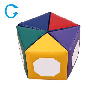 China Eco-Friendly Sensory Integration Play Equipment Folding Pentagonal Mat With Mirror for sale