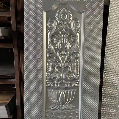 China Decoration luxury steel glass door skin, high quality fire door skin, door skin for sale