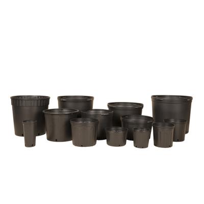 China Minimalist Best Breathable Biodegradable Plastic Nursery Pots For Plants Nursery Black Plastic Pot for sale