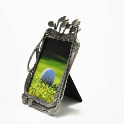 China Mordern golf tin alloy photo frame 3.5*5