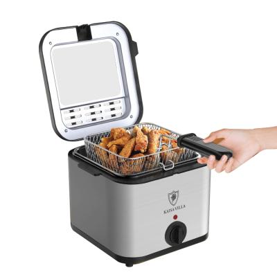 China Modern Multifunctional Portable Smart Commercial Electric Deep Fryer 2.5l Oil For Home Use for sale