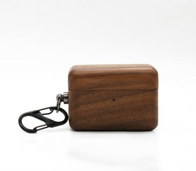 China Eco - Friendly Natural Wooden Wireless Earphone Cover Device Airpod Case for sale