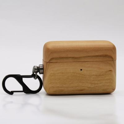 China Eco-friendly for designer airpods case OEM wooden pattern carving cover air pod for airpods wooden case for sale