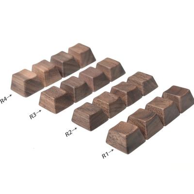 China Fashion Wireless Creative CNC Parts Wooden Mechanical Keyboard Keycaps For Mechanical Keyboard Walnut Wooden Keycaps for sale