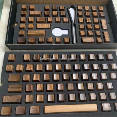 China Factory Wireless Wooden Keyboard Mechanical Keycaps for Mechanical Keyboard for sale