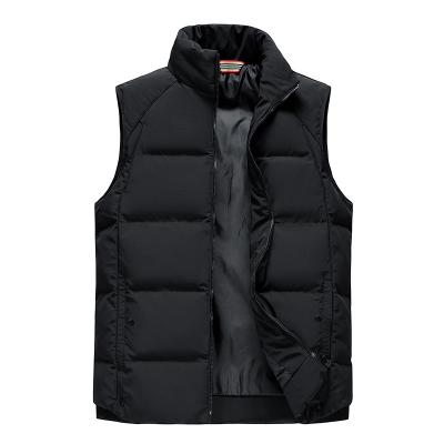 China Autumn Winter Men Fashion Vest Waterproof Casual Tank Thickening Increase Big Size Breath Down Jacket Men for sale