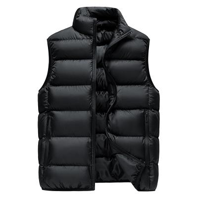 China 2022 New Design Fashion Waterproof Plus Size Casual Coat Logo Zipper Sleeveless Down Vest Custom Made for sale