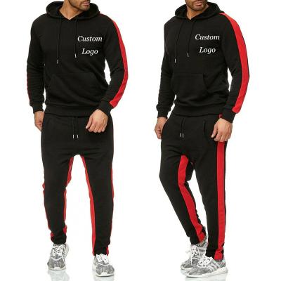 China Men QUICK DRY Casual Logo Set Long Sleeve Custom Hooded Fashion Design Sweatshirt With Pocket Sweatsuit for sale