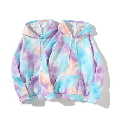 China 2022 New Anti-wrinkle Hip Hop Hoodies Fashion Link Dyed Casual Hooded Sweatshirt Custom Logo Printing Colorful Pullover Spring Sweatshirt for sale