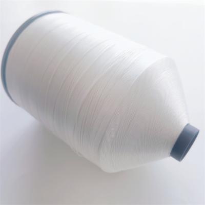 China Customization 6000D Polyester Thread For Sewing Machine Raw White for sale