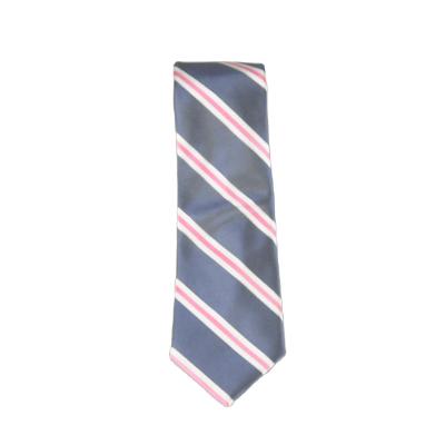 China Blue Stripe Classic Silk Tie Men's Latest Design New Arrival Decoration.Daily Life Custom Logo Type Customized for sale