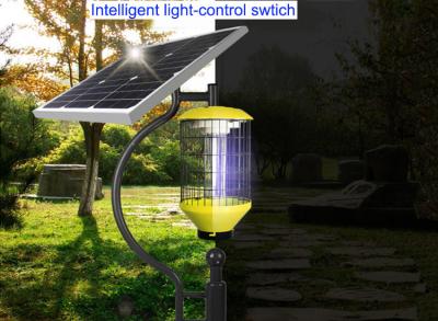 China Solar Cylinder Mosquito Killer Lamp Outdoor Courtyard Waterproof Orchard Insect Killer Farm Fly Killer With Pole for sale