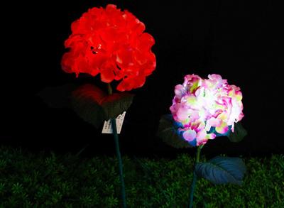 China New outdoor Emulation hydrangea lights decorative lamp scenic lawn decorative landscape lamp for sale