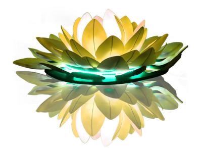 China LED Emulation Lotus Lights Water Landscape Outdoor Waterproof Pond Bright Decorative Landscape Project for sale