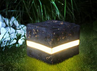 China LED Stone lamp middle line luminous courtyard lawn lamp resin landscape lamp park scenic spot lighting for sale