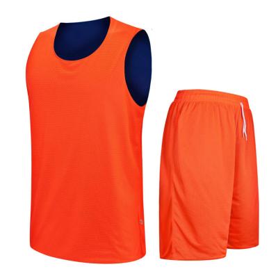 China Breathable Custom Side Basketball Double Jersey Basketball Uniform Kit for sale