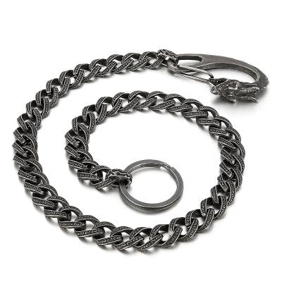 China FASHIONABLE Hip Chains Men's Stainless Steel Hop Woven Jewelry Trouser Chain Decoration Personality for sale