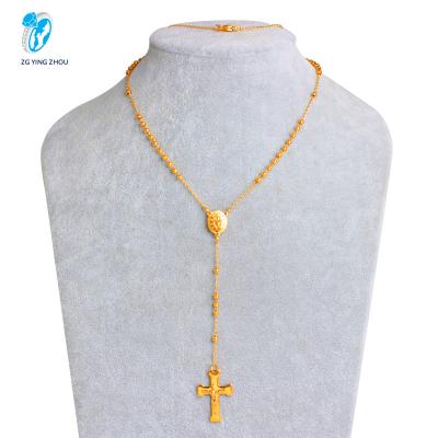 China Low Price Hiphop Fashion Women Jewelry Jesus Cross Pendants Necklace Long for sale