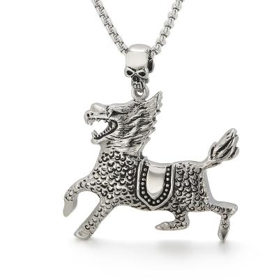 China Personality CLASSIC Flight-horse Stainless Steel Necklace Fashion Pendant Necklace Jewelry for sale