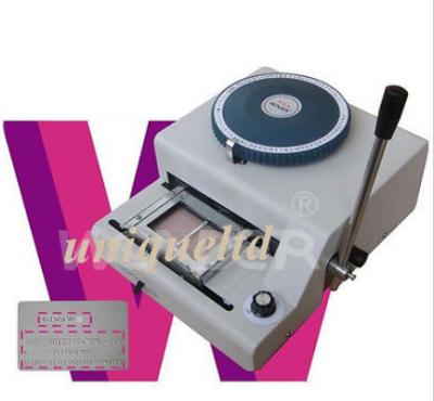 China PVC ID cards Embosser machine + indent print 2in1 EI72 for sale