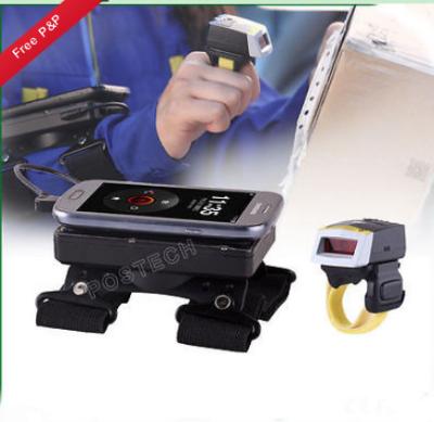 China Wholesales Portable Laser Smallest Barcode Scanner Smart FS02+ Wearable Data Terminal WT01 for sale