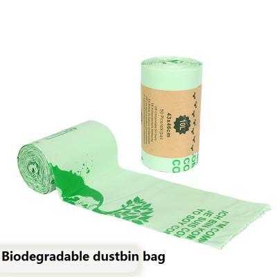 China Recyclable Biodegradable High Quality PO PE Die Cut Plastic Bag OEM Printing Design Trash Bag for sale