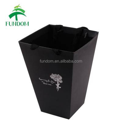 China Cheap Retail Luxury Recyclable Custom Recycled Biodegradable Black Pink Flower Box Green Color With Hot Foil Stamping Logo for sale