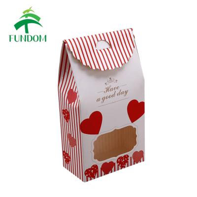 China Wholesale Recyclable High Quality Ivory Cardboard House Shape Matte Paper Folding Fancy Soft Gift Box From Alibaba With Window for sale