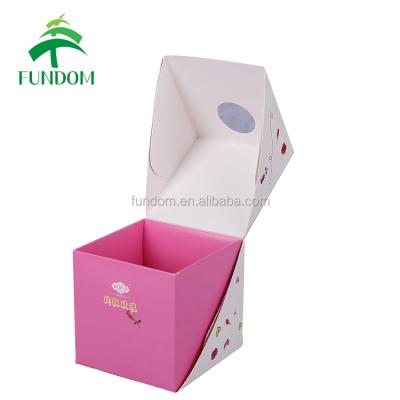 China New Innovative Creative Square Fancy Square Cute Shape Paper Recyclable Printed Small Cube Cardboard Boxes For Candy for sale