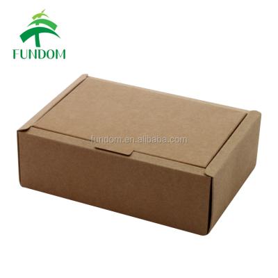 China Hot Popular Custom Size Recyclable Cheap Folding Kraft Paper Plain Brown Mailing Boxes For Retail And Wholesale for sale