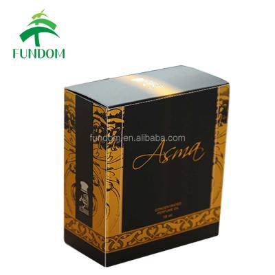 China Low MOQ printintg recyclable private label luxury matte creative dropper bottle paper packaging empty glass box with gold logo for sale