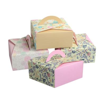 China China Recyclable Bulk Printed Handle Food Grade Cardboard Cake Packaging Box For Cupcake for sale