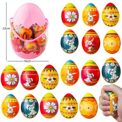 China 2022 Easter Toy 2022 Relife Worry Sensory Relaxing Easter Egg High Quality PU Material Anti Squeeze Funny Toy For Kids for sale