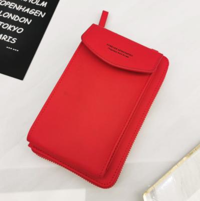 China Waterproof Women Wallet Women PU Diagonal Mobile Phone Clutch Multifunctional Lady Bags Clip Large Capacity Travel Card Holder Passport Cover for sale