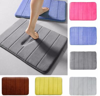 China Sustainable Custom Non-Slip Bathroom Mats For Household Memory Foam Bath Mat for sale