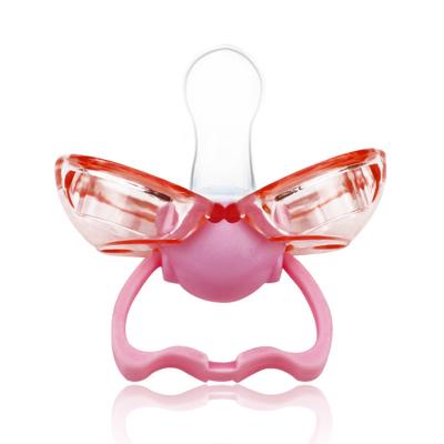 China BPA free mother breastfeeding rompbaby products silicone self closing dustproof pacifier for baby for sale