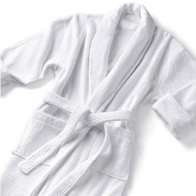 China Premium Quality 100% Egyptian Cotton Shawl Collar Terry Quick Dry Spa Bathrobe for sale