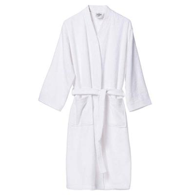 China Hot Selling White Collar QUICK DRY Terry Bathrobe Luxury 100% Organic Cotton Hotel Kimono for sale