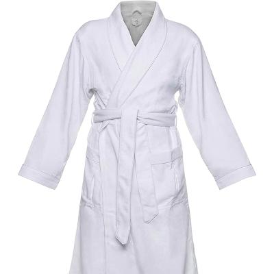 China Wholesale-QUICK-DRY Men's and Women's Luxury Four-Season Unisex Spa Bathrobe Double Layer White Skin Peach Hotel Microfiber Bathrobe for sale