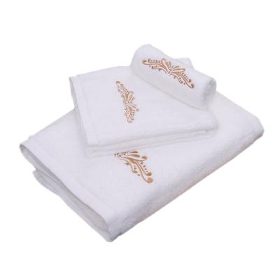 China Sustainable Wholesale 100% Premium Quality 600 Gsm Cotton Bath Towel Set Plain White Hotel Spa Towels for sale