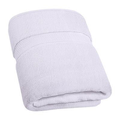 China Extra Large Ring Spun Cotton Highly Absorbent Durable Super Soft Jumbo Sheet 100% Hotel Bath Towel Quick Dry for sale