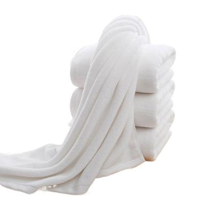 China Viable Wholesale Cheap Price 100% Cotton Turkish Sheet Classic Single White Bath Towel For SPA Hotel Pool for sale