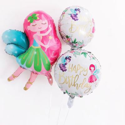 China Wedding decoration YACHEN 18 inch butterfly happy birthday foil air filled balloons for party decoration for sale