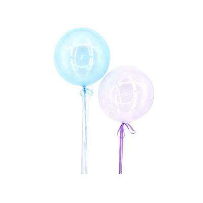 China Gift Toy Yachen 2 Size Gradient Color Clear Bobo Balloon Transparent Bubble for sale