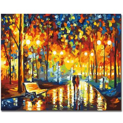 China Personalized Customization MuYang Custom 16x20 inch DIY Oil Painting By Numbers Acrylic Drawing On Canvas Painting By Numbers Kits For Adults With Low MOQ for sale