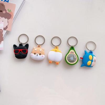 China Wholesale Anti-fall Silicone Air Tag Dog Loop Holder Tracker Accessories Cover Airtag Case Key Chain For Apple Airtag for sale