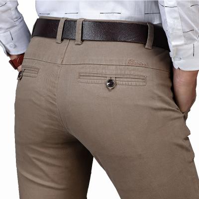 China Men's straight men's casual stretch soft anti-pilling pants autumn and winter thick pants store pants business men's clothing wholesale for sale