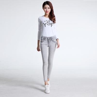 China 2022 Women Clothing Drop Fashion Breathable Denim Pants Ladies Butt Stretch Lifting Jeans for sale